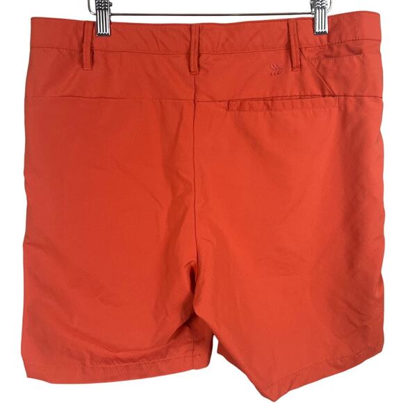 All In Motion Polyester Orange Shorts 36 Protection Soft Elastic Travel - Picture 2 of 7